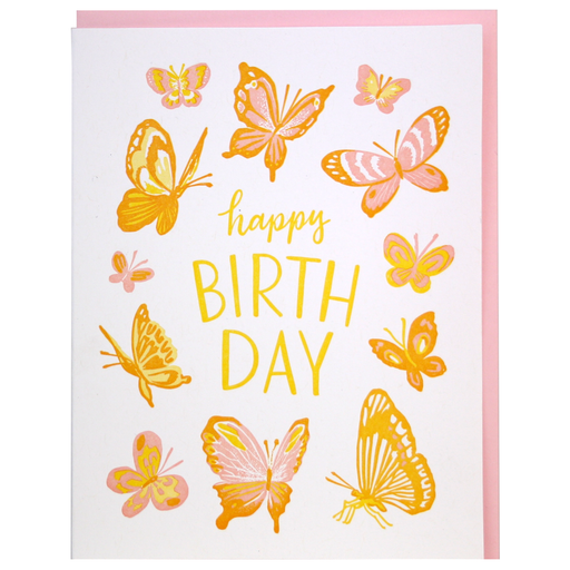 Butterflies Pastel Birthday Card