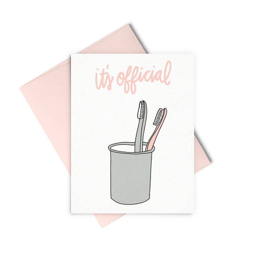 Its Official Toothbrushes Card