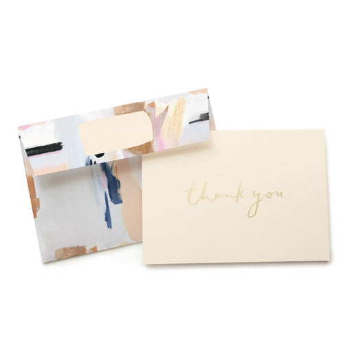 Blue Abstract Thank You Box Set of Cards