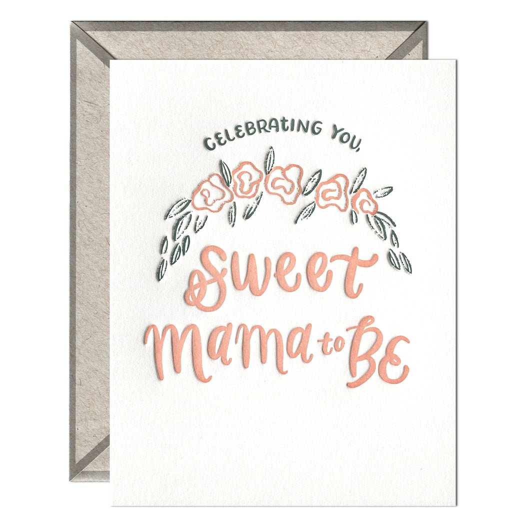 Celebrating You Sweet Mama To Be Baby Card