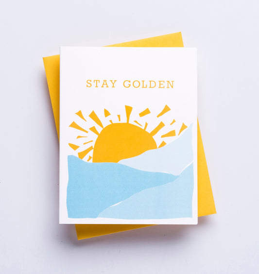 Stay Golden Sun Card