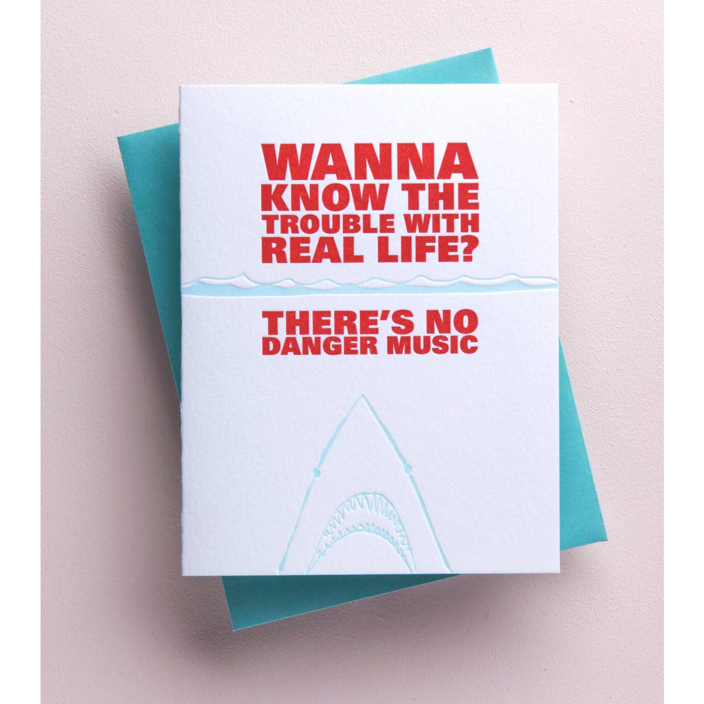 Shark Wanna Know Trouble With Life No Danger Music Card