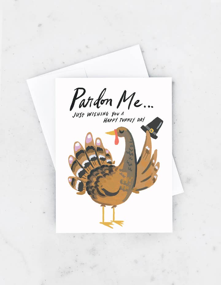 Turkey Pardon Thanksgiving Card