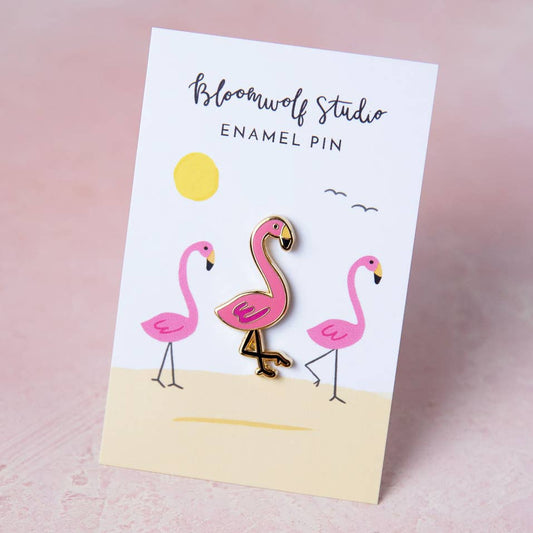 Flamingo Enamel Pin