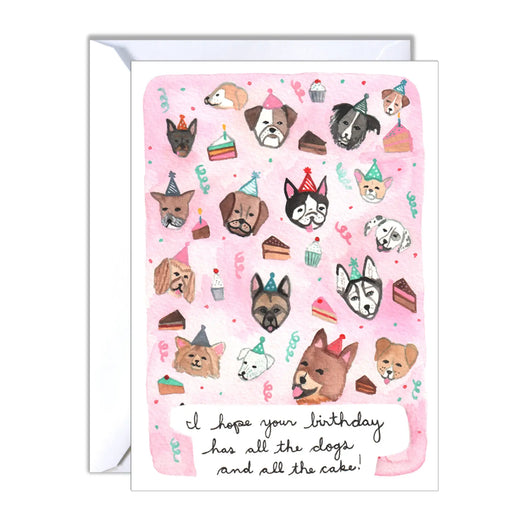 All the Dogs & Cake Birthday Card