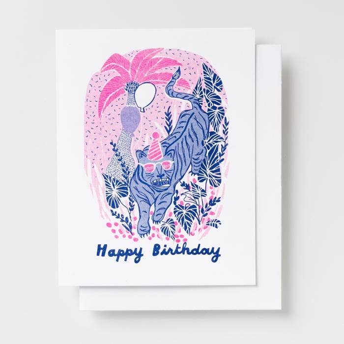 Tiger Birthday Card