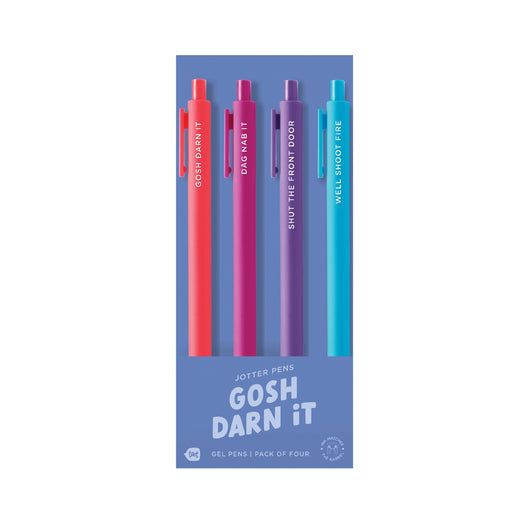 Gosh Darn It Jotter Click Pen - 4 pack