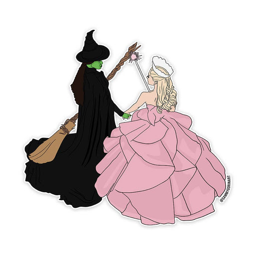 Wicked Witches Backs Vinyl Sticker