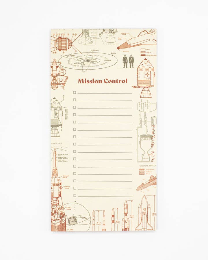 Mission Control Rocketry Notepad