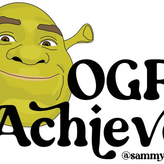Ogre Achiever Shrek Vinyl Sticker