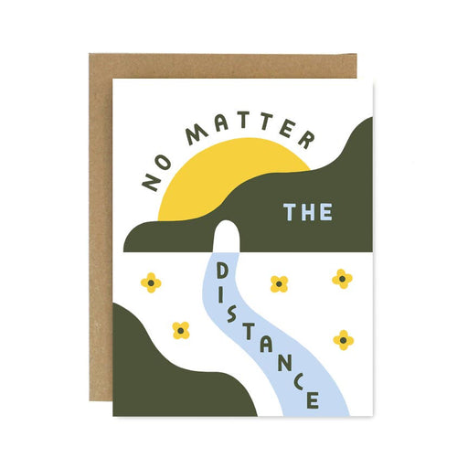 No Matter the Distance River Encouragement Card