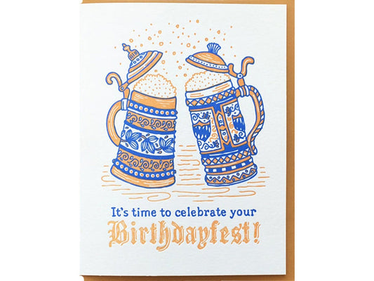 Time to Celebrate Your Birthdayfest Beers Card
