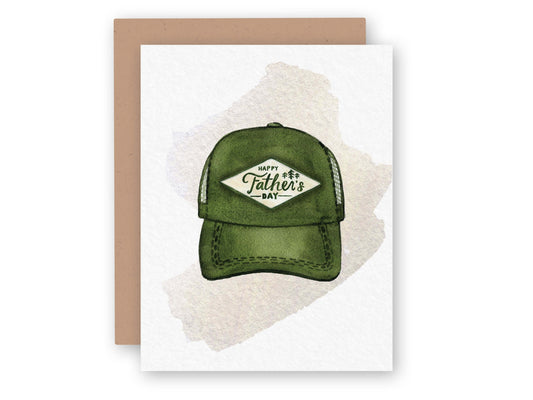 Trucker Hat Dad Fathers Day Card
