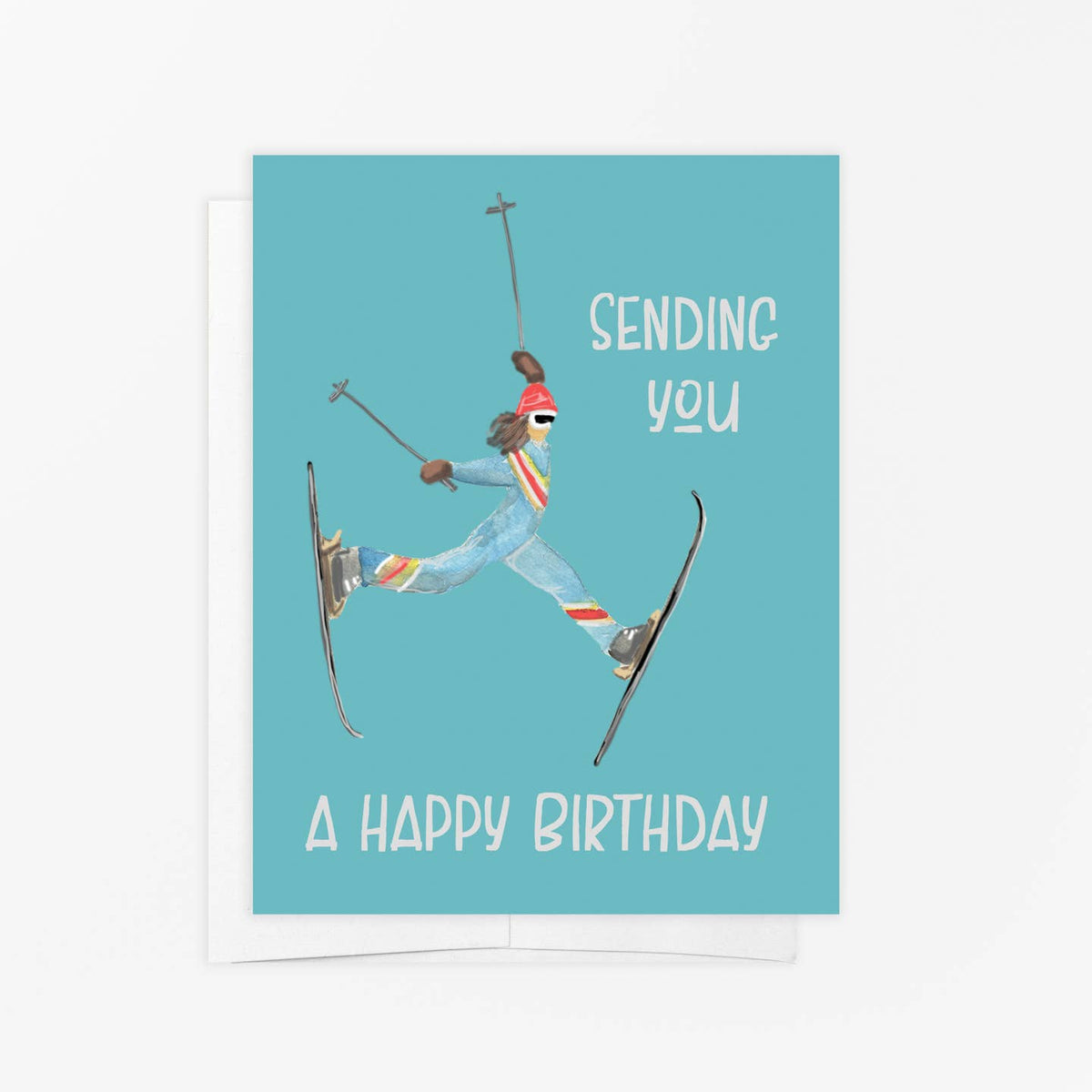 Sending You Birthday Ski Card