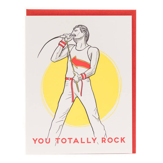 Freddy Mercury You Totally Rock Card