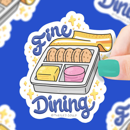 Fine Dining Lunchables Vinyl Sticker
