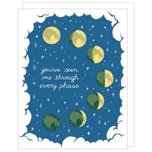 Moon Seen Me Through Every Phase Caregiver Card