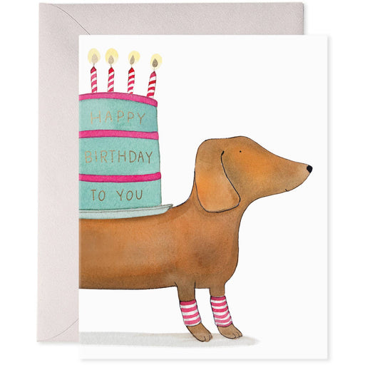 Slinky Dog Happy Birthday to You Card