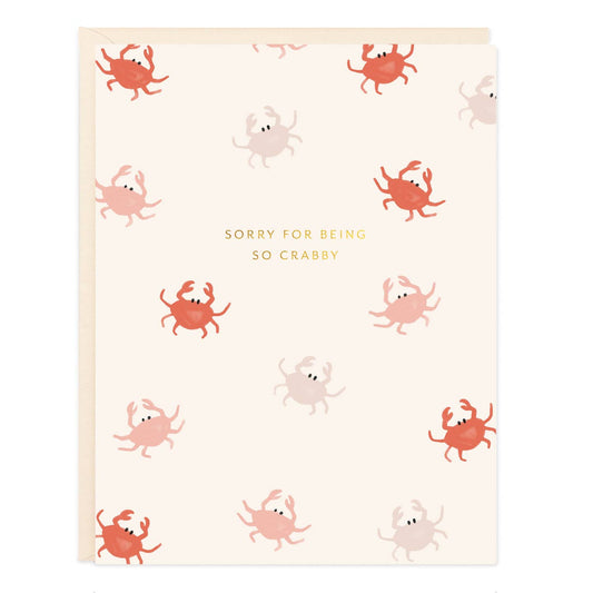 Sorry Crab Apology Card
