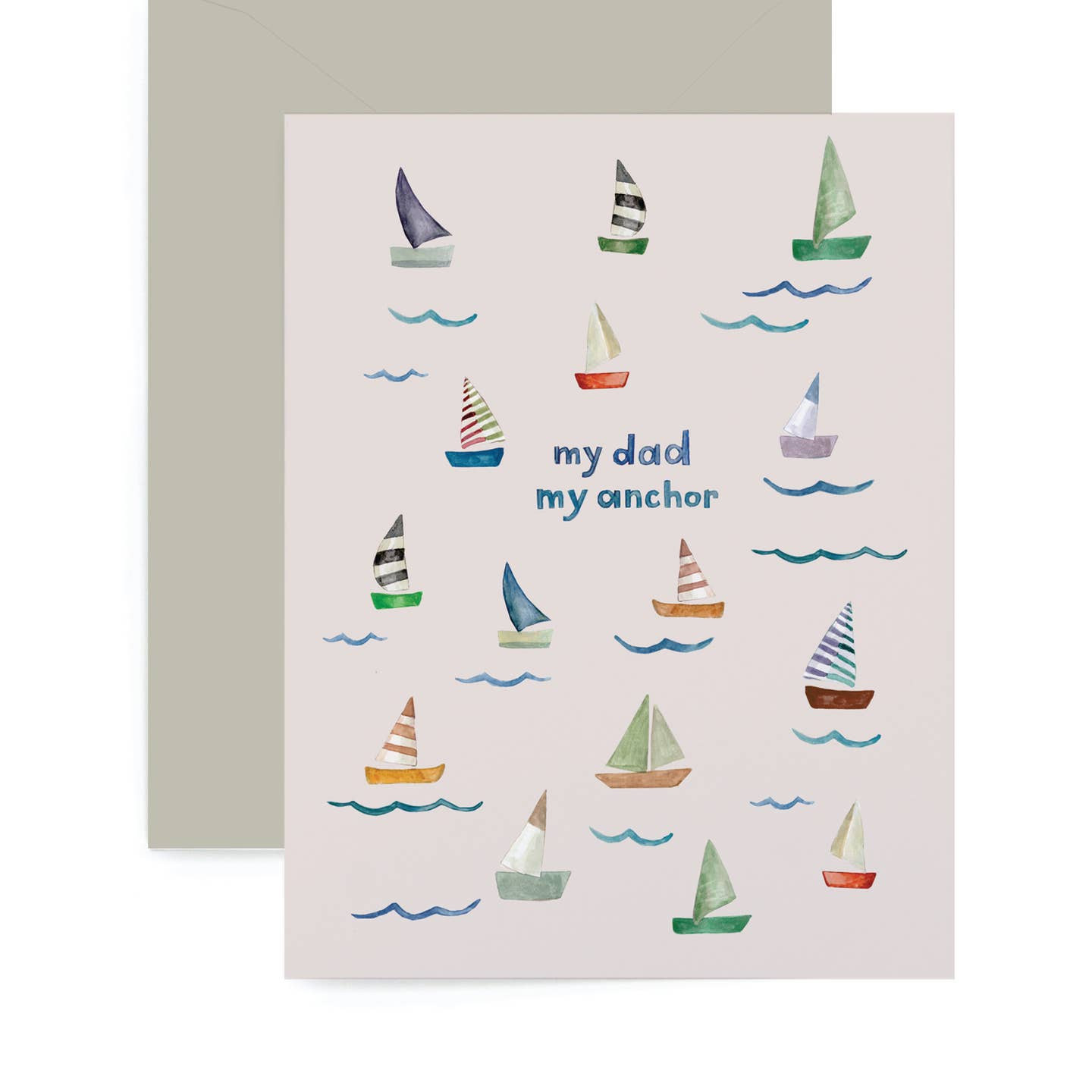 Sailboat My Dad My Anchor Card