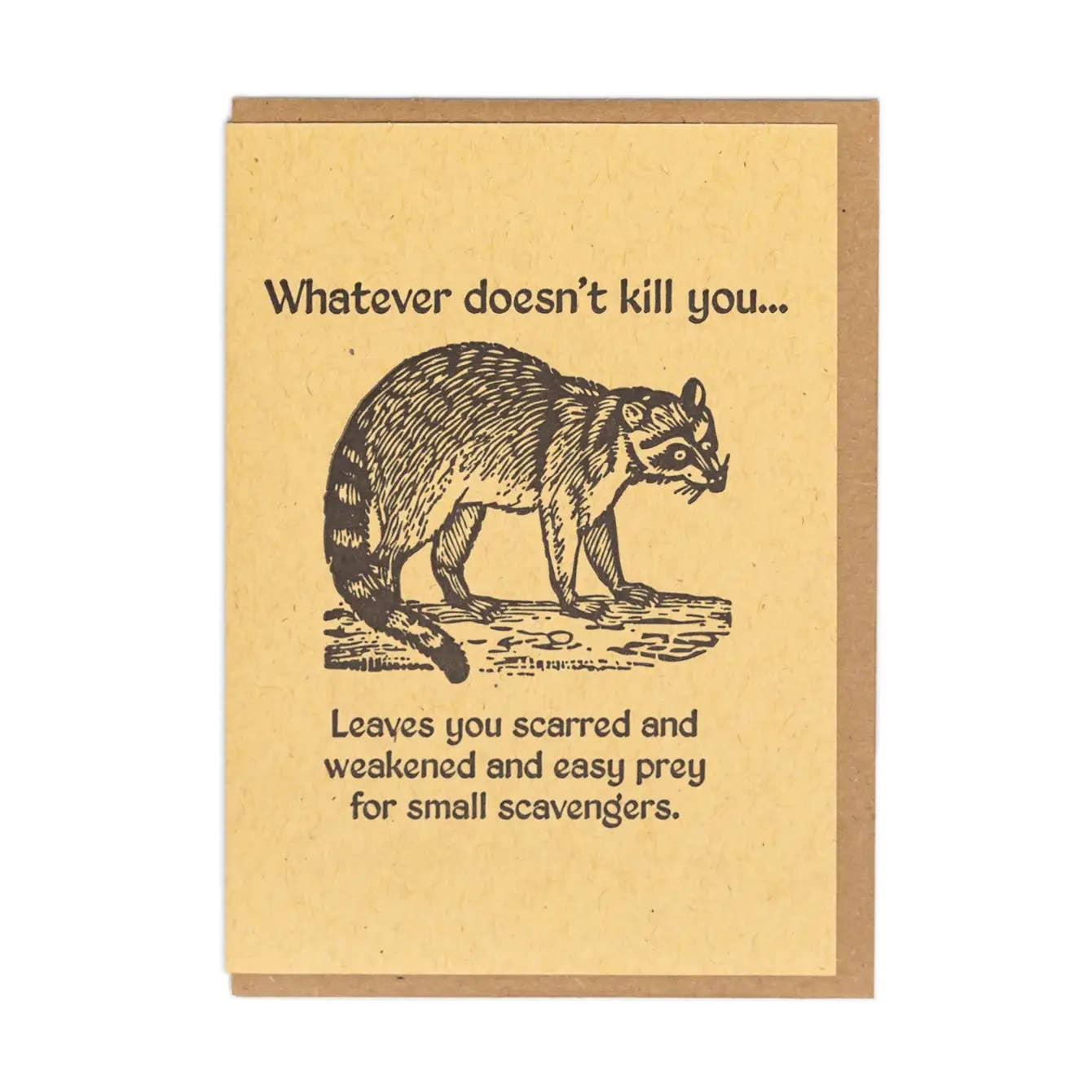 Easy Prey Raccoon Card