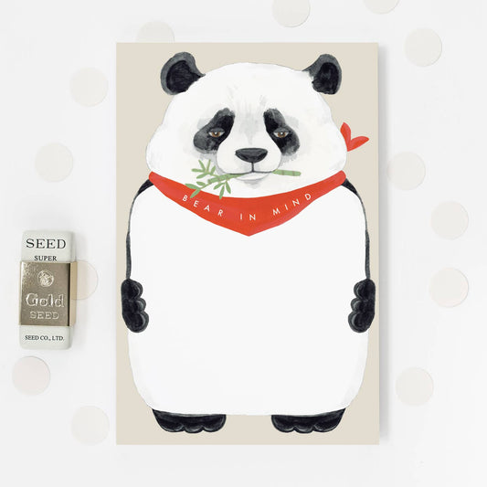 Panda Bear in Mind Notepad