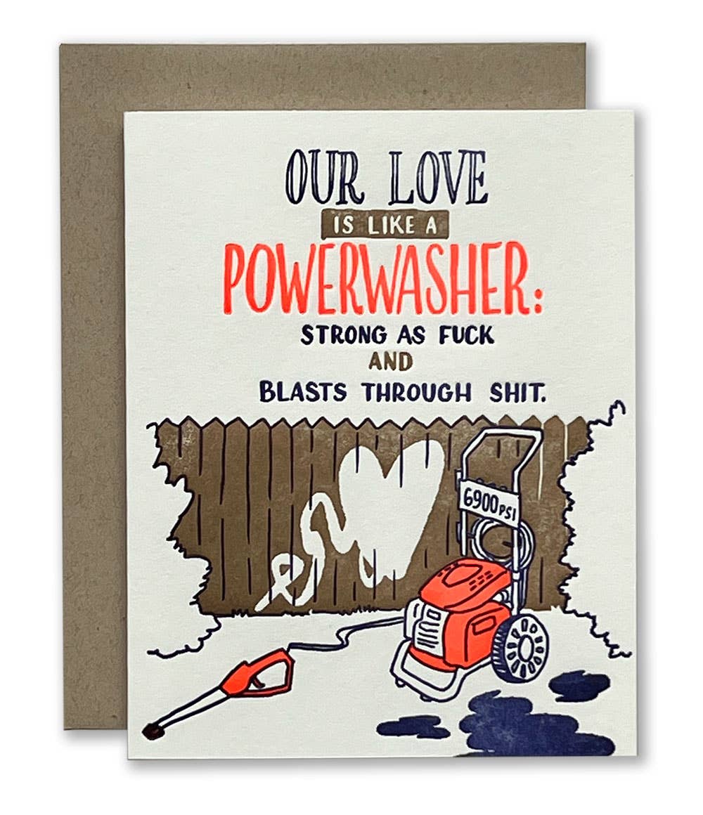 Our Love is Like a Powerwasher Card