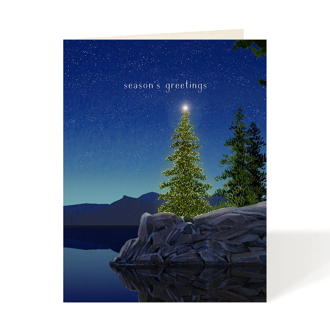 Twilight Tidings Seasons Greetings Card