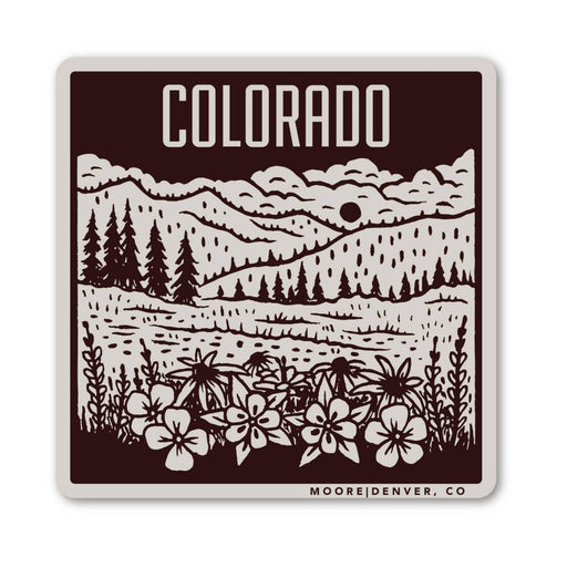 Colorado Mountain Vinyl Sticker