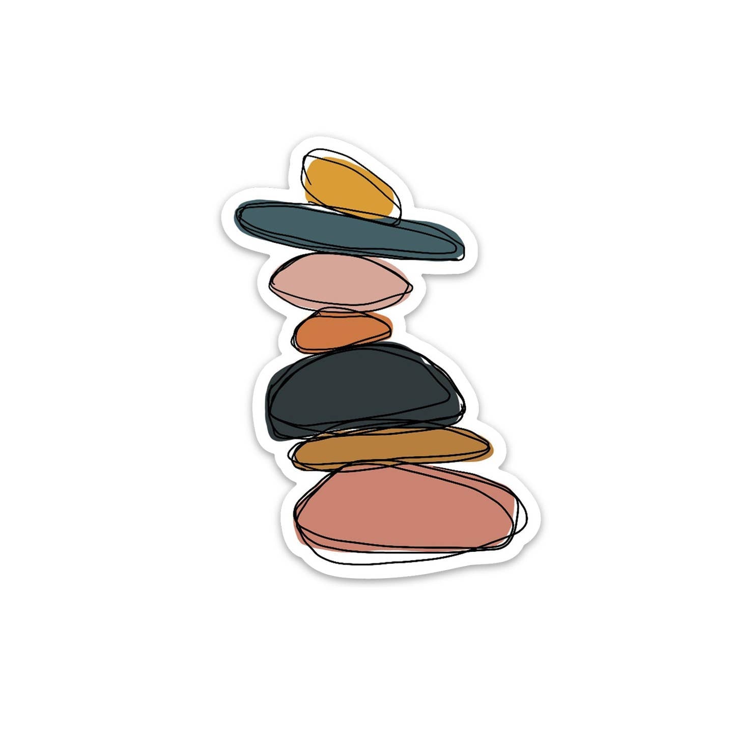 Cairn Rock Stack Vinyl Sticker – Merrygrams