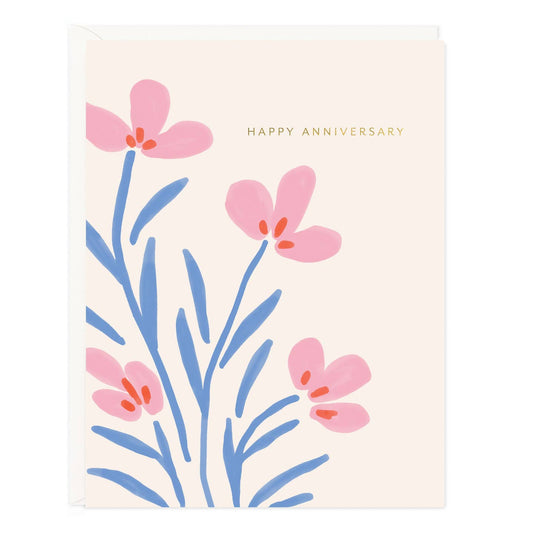 Floral Anniversary Card