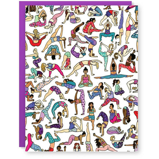 Yoga Babes Blank Card