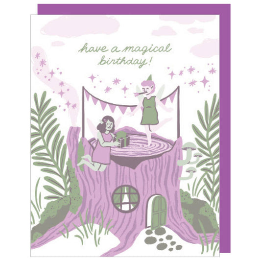 Festive Fairies Magical Birthday Card
