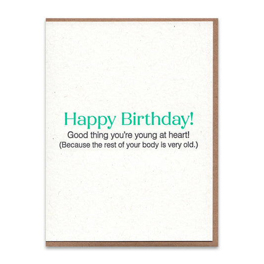 Young At Heart Birthday Card