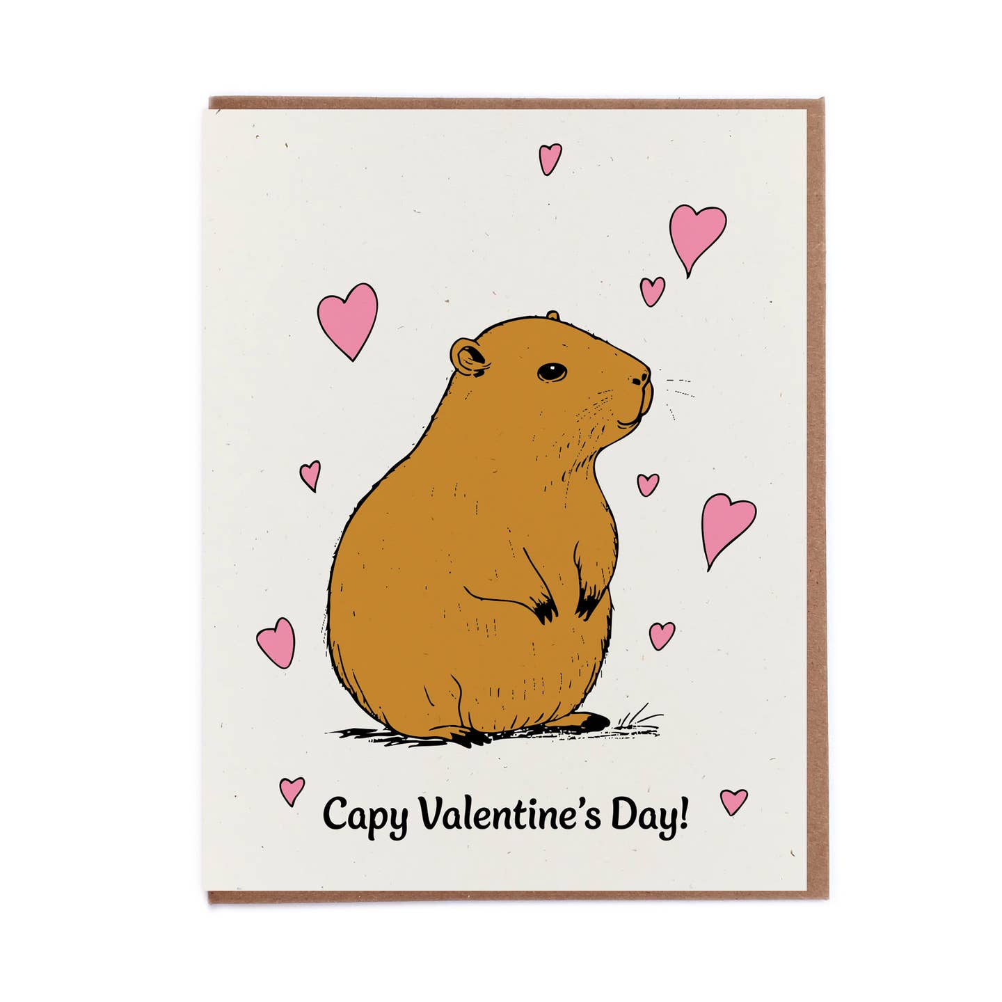 Capy Valentines Day Card
