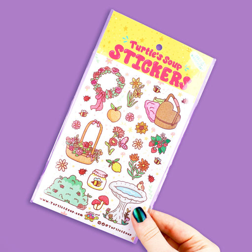 Cottage Core Garden Sticker Sheet