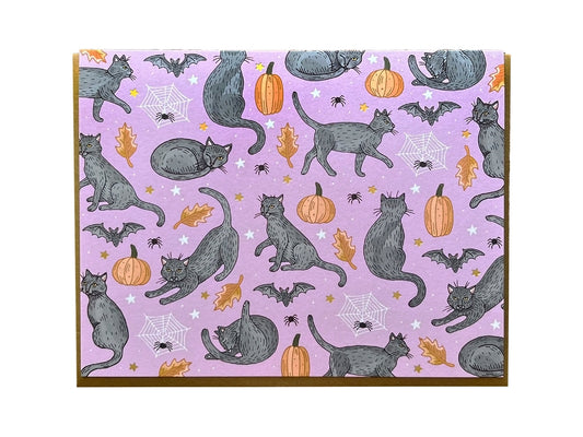 Halloween Cats Blank Card