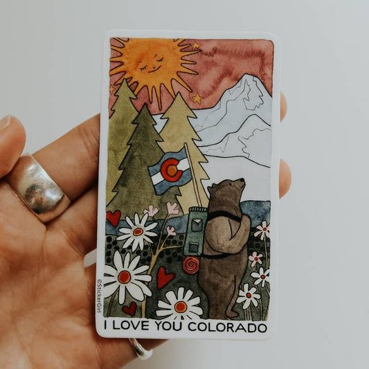 I Love You Colorado Sticker