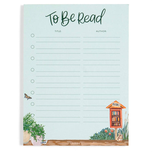 To Be Read Book Tracker Notepad