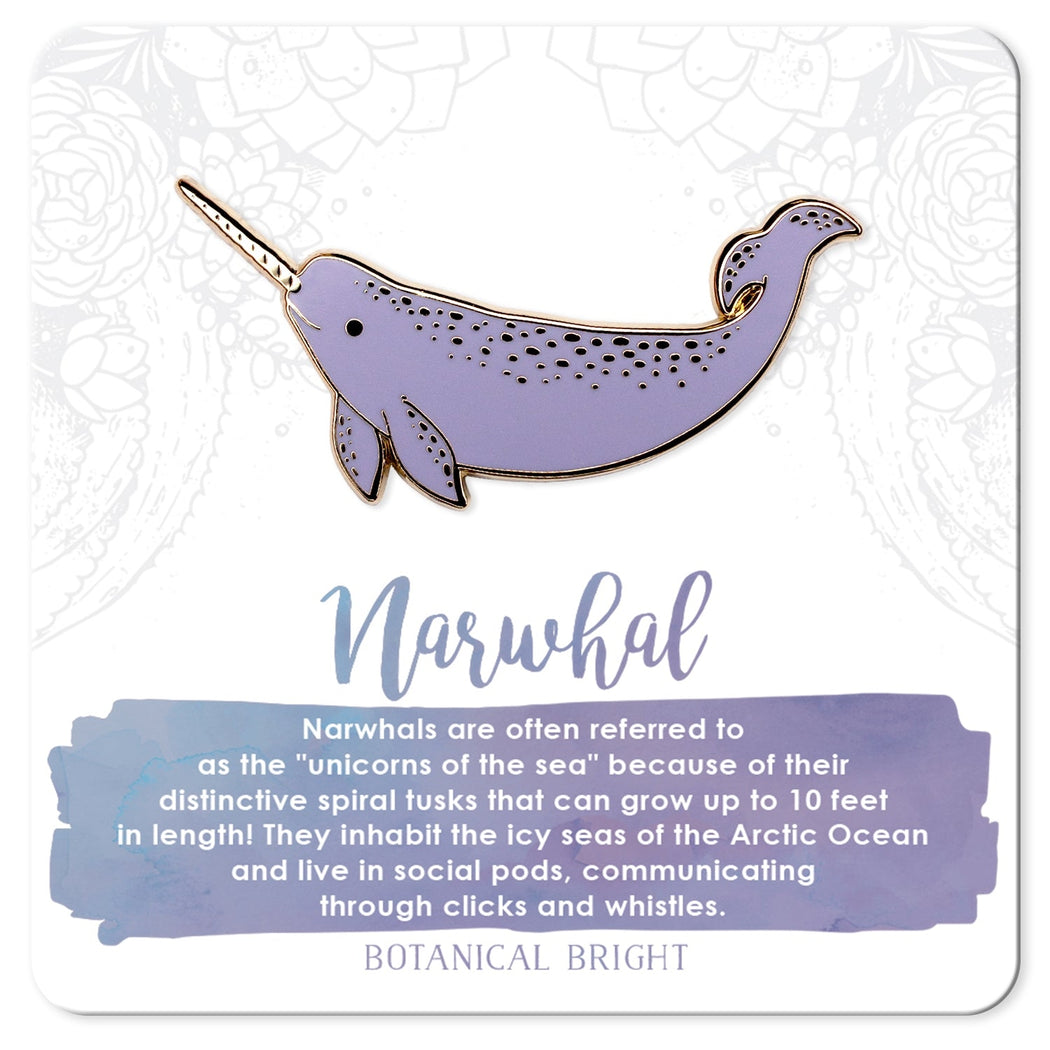 Narwhal Enamel Pin