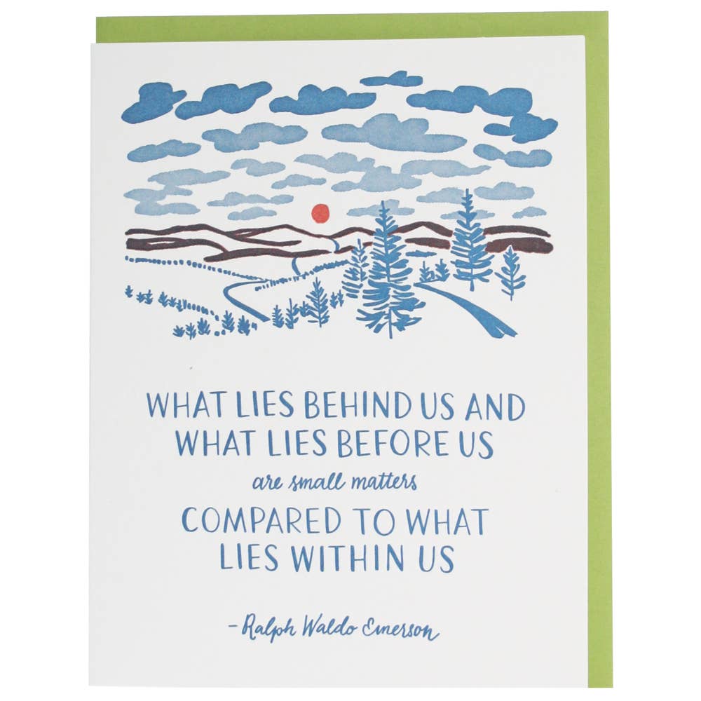 Lies Within Us Emerson Quote Card