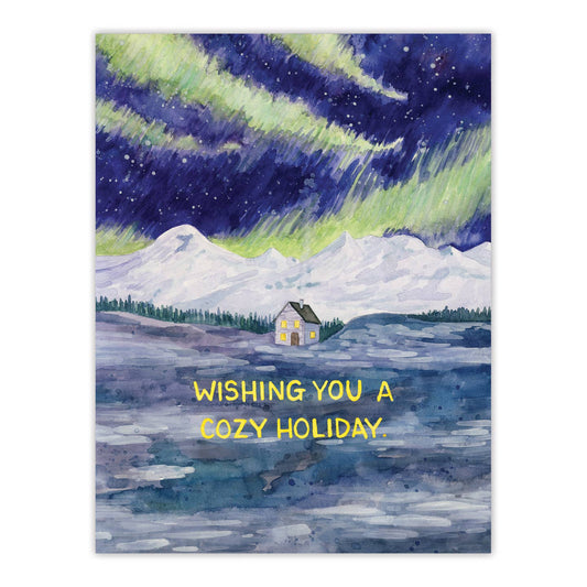 Cozy Holiday Aurora Card