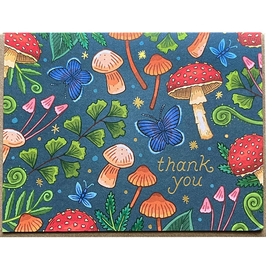 Thank You Mushrooms Card
