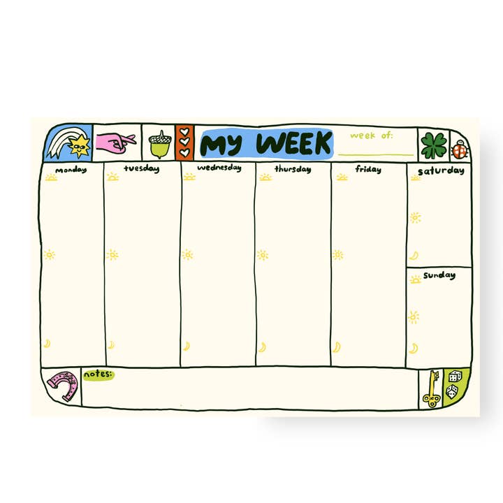 My Week Planner Notepad