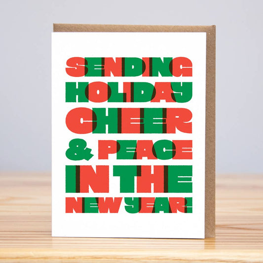 Peace New Year Big Block Card