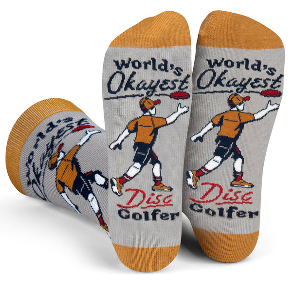 Worlds Okayest Disc Golfer Socks
