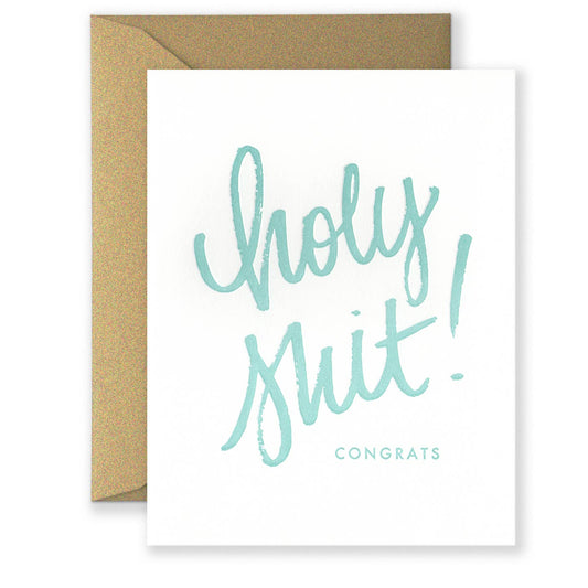 Holy Shit Congrats Script Card