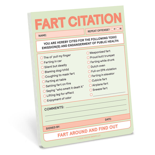 Fart Citation Notepad