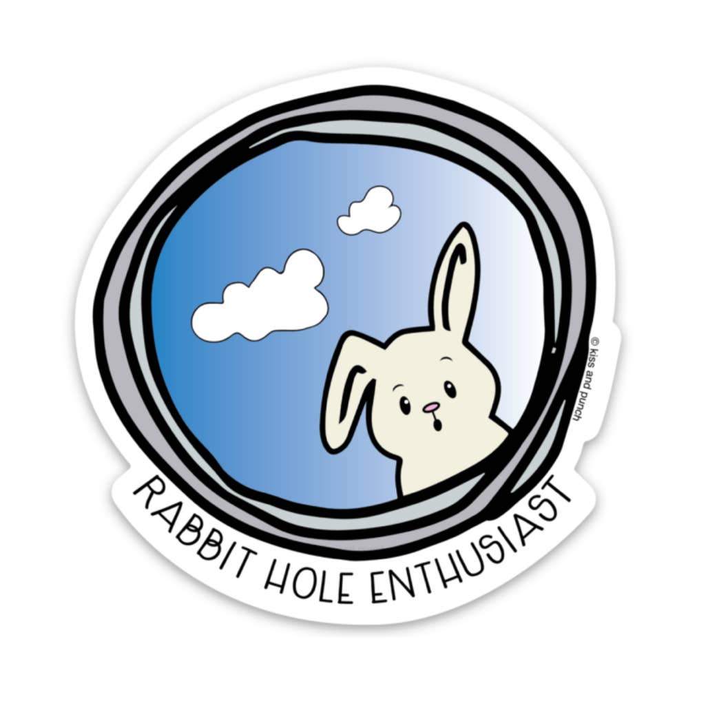 Rabbit Hole Enthusiast Vinyl Sticker