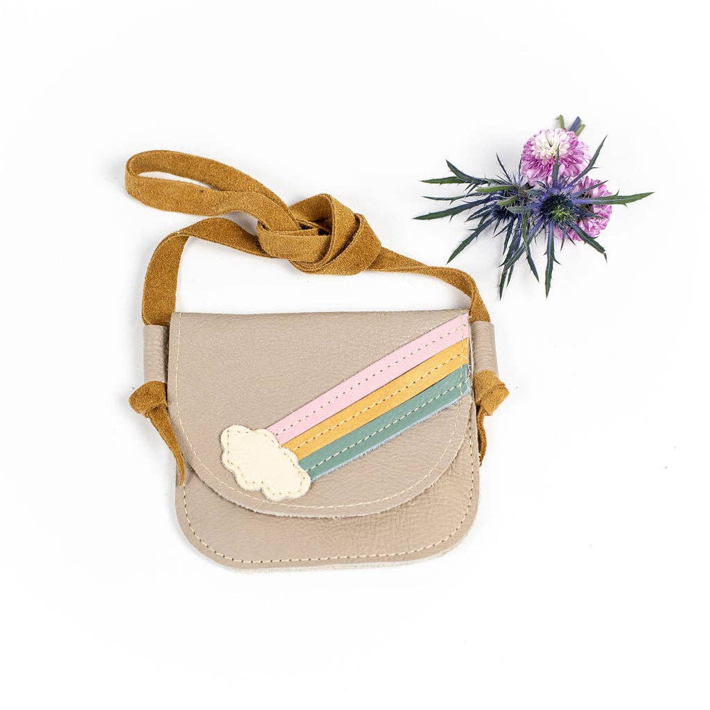 Rainbow Leather Toddler Purse